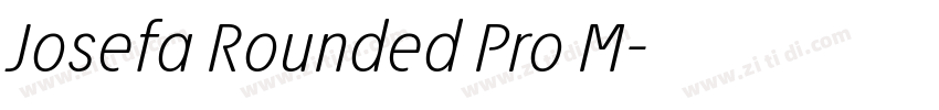 Josefa Rounded Pro M字体转换